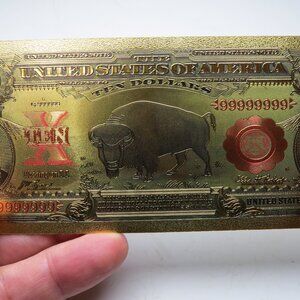 24k United State $10 Buffalo Bill Collection